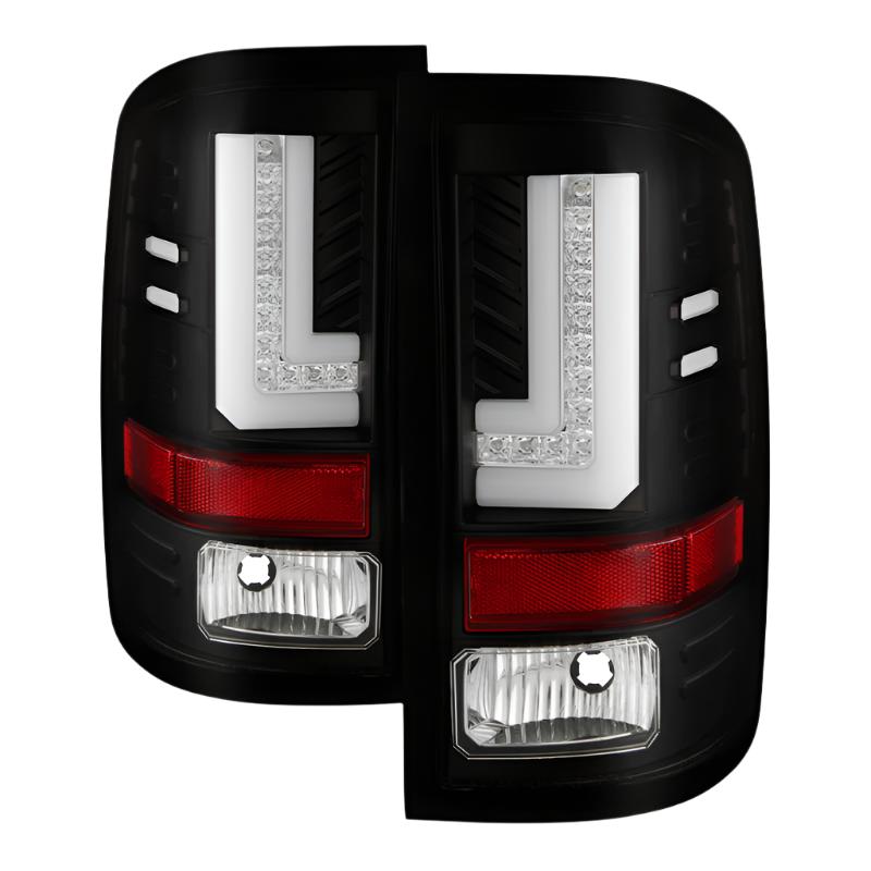Spyder GMC Sierra 2016-2017 Light Bar LED Tail Lights - Black ALT-YD-GS16-LED-BK - Black Ops Auto Works