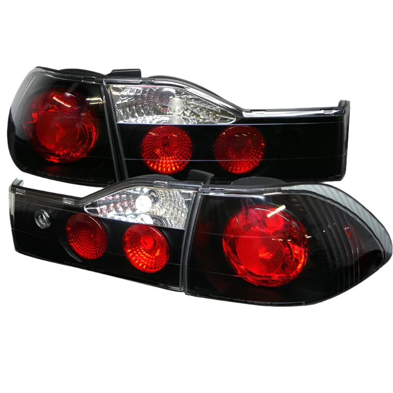 Spyder Honda Accord 01-02 4Dr Euro Style Tail Lights Black ALT-YD-HA01-4D-BK - Black Ops Auto Works