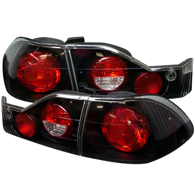 Spyder Honda Accord 98-00 4Dr Euro Style Tail Lights Black ALT-YD-HA98-BK - Black Ops Auto Works