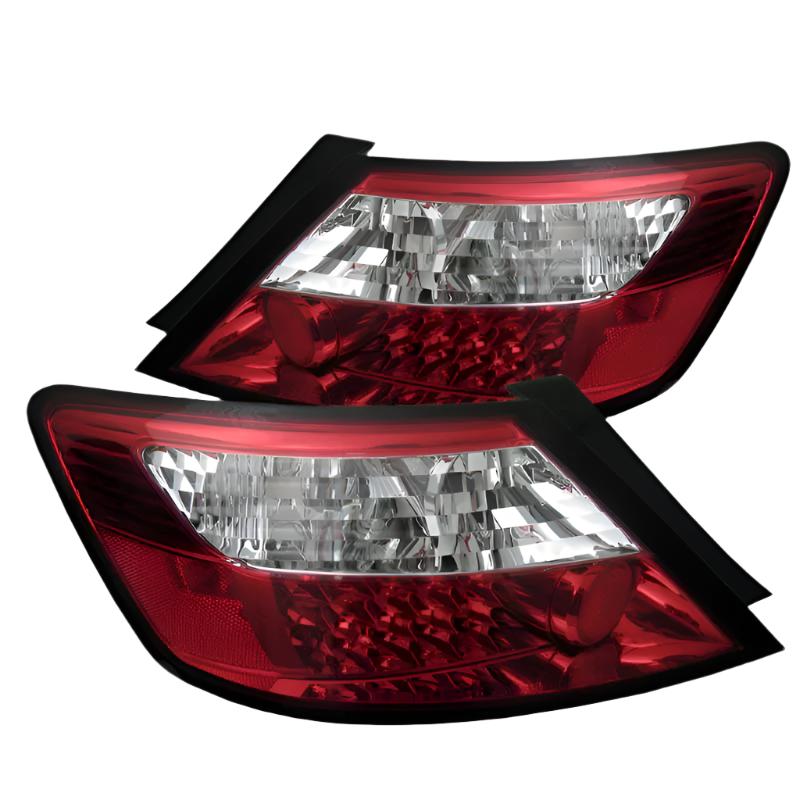Spyder Honda Civic 06-08 2Dr LED Tail Lights Red Clear ALT-YD-HC06-2D-LED-RC - Black Ops Auto Works