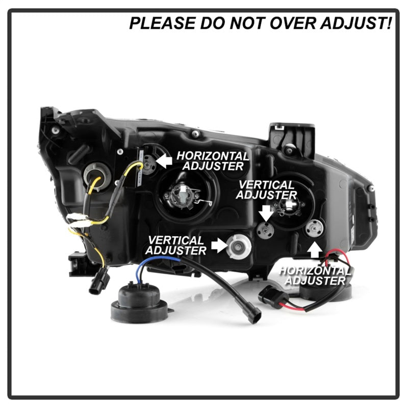 Spyder Honda Civic 16- 2DR/4DR/Hatchback Projector Headlights - Black PRO-YD-HC16SI-SEQGR-BK - Black Ops Auto Works