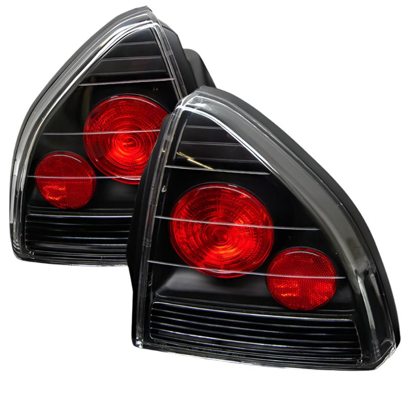Spyder Honda Prelude 92-96 Euro Style Tail Lights Black ALT-YD-HP92-BK - Black Ops Auto Works