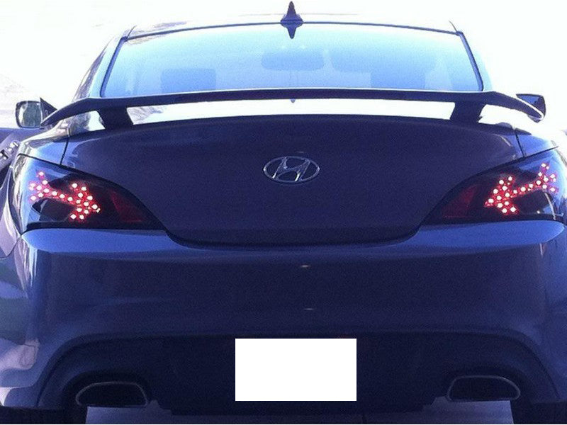 Spyder Hyundai Genesis 10-12 2Dr LED Tail Lights Black ALT-YD-HYGEN09-LED-BK - Black Ops Auto Works