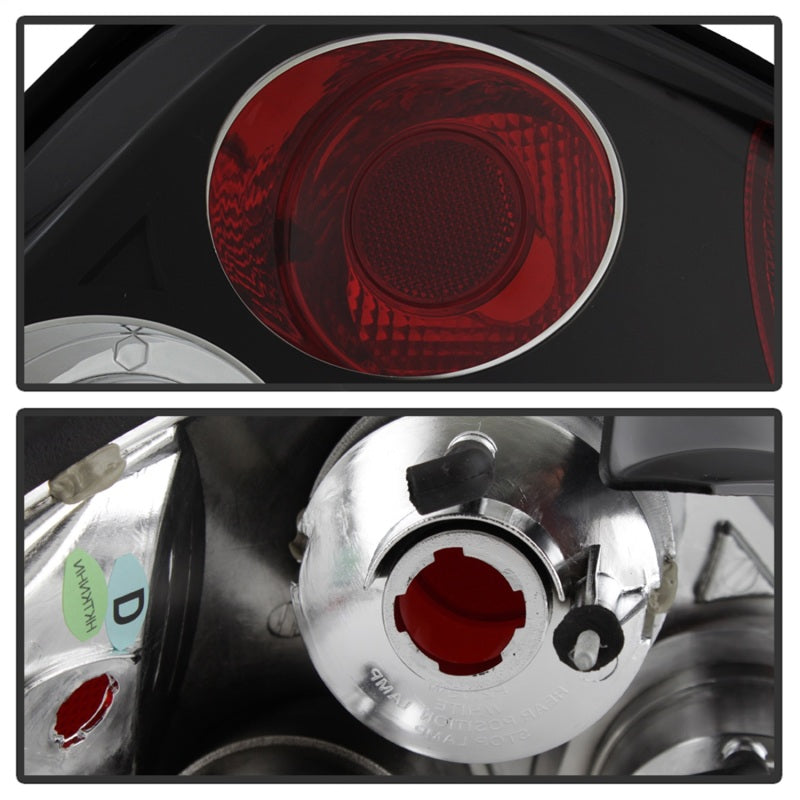 Spyder Hyundai Tiburon 03-05 Euro Style Tail Lights Black ALT-YD-HYT03-BK - Black Ops Auto Works