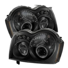 Load image into Gallery viewer, Spyder Jeep Grand Cherokee 05-07 Projector Headlights LED Halo LED Blk Smke PRO-YD-JGC05-HL-BSM - Black Ops Auto Works