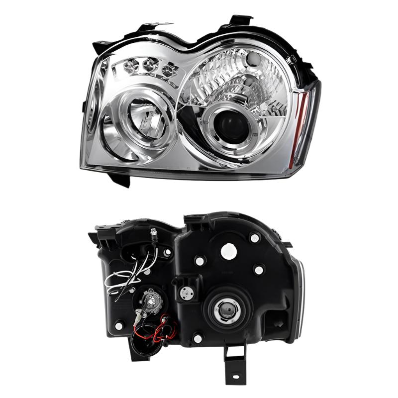 Spyder Jeep Grand Cherokee 05-07 Projector Headlights LED Halo LED Chrm Low 9006 PRO-YD-JGC05-HL-C - Black Ops Auto Works