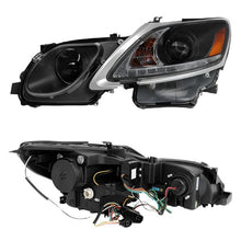 Load image into Gallery viewer, Spyder Lexus GS 300 / 350 / 450 06-11 Headlights - HID Model Only - Black PRO-YD-LG06-HID-DRL-BK - Black Ops Auto Works