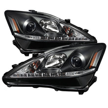 Load image into Gallery viewer, Spyder Lexus IS 250/350 2006-2010 Projector Headlights DRL Black PRO-YD-LIS06-DRL-BK - Black Ops Auto Works