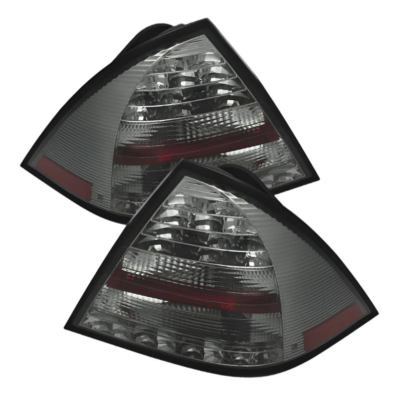 Spyder Mercedes Benz W203 C-Class 05-07 4DR Sedan LED Tail Lights Smoke ALT-YD-MBZC05-LED-SM - Black Ops Auto Works