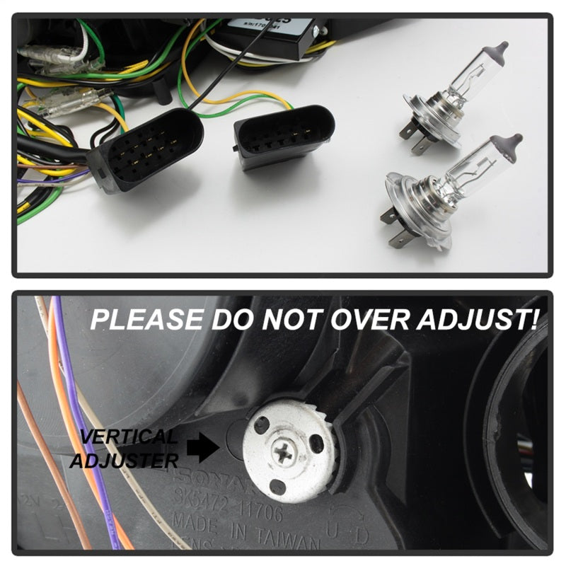 Spyder Mercedes W221 S Class 07-09 Headlights - HID Model Only - Black PRO-YD-MBW22107-HID-DRL-BK - Black Ops Auto Works