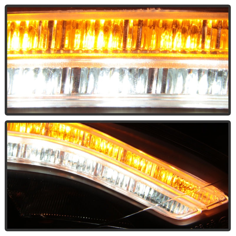 Spyder Mercedes W221 S Class 07-09 Headlights - HID Model Only - Black PRO-YD-MBW22107-HID-DRL-BK - Black Ops Auto Works