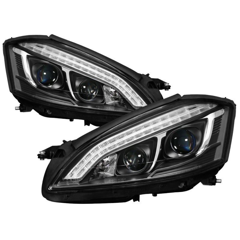 Spyder Mercedes W221 S Class 07-09 Headlights - HID Model Only - Black PRO-YD-MBW22107-HID-DRL-BK - Black Ops Auto Works
