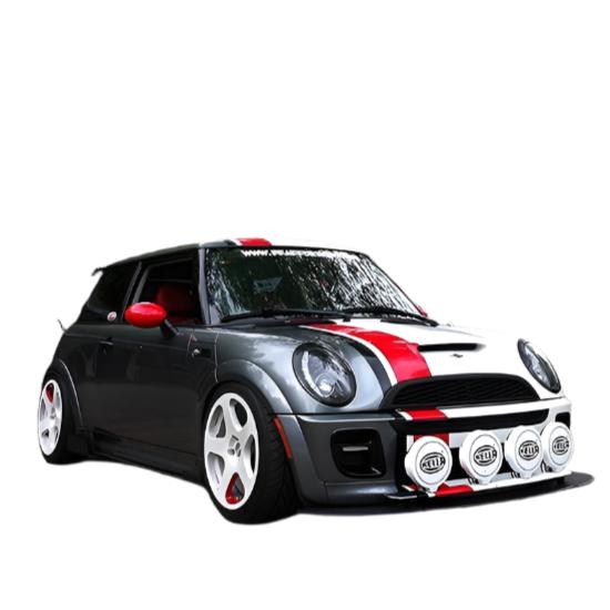 Spyder Mini Cooper 02-06 Projector Headlights DRL Black High H1 Low H1 PRO-YD-MC02-DRL-BK - Black Ops Auto Works