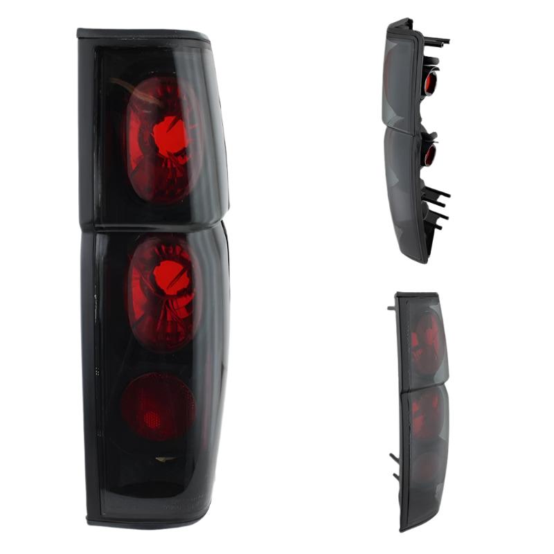 Spyder Nissan Hardbody 86-97 Euro Style Tail Lights Black Smoke ALT-YD-NH86-BSM - Black Ops Auto Works