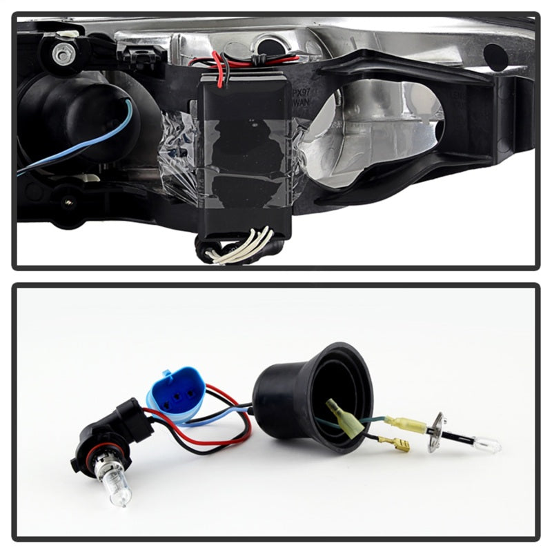 Spyder Pontiac Grand Prix 97-03 Projector Headlights CCFL Halo Blk Low H1 PRO-YD-PGP97-1PC-CCFL-BK - Black Ops Auto Works