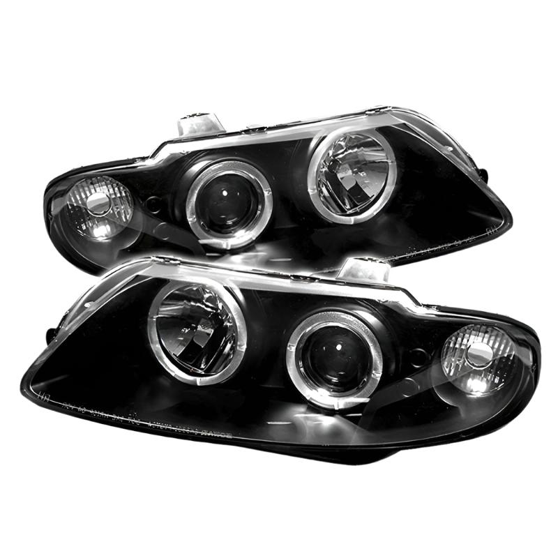 Spyder Pontiac GTO 04-06 Projector Headlights LED Halo LED Black High H1 Low H1 PRO-YD-PGTO04-HL-BK - Black Ops Auto Works