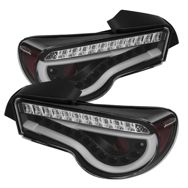 Spyder Scion FRS 12-14/Subaru BRZ 12-14 Light Bar LED Tail Lights Black ALT-YD-SFRS12-LBLED-BK - Black Ops Auto Works