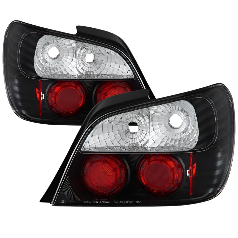 Spyder Subaru Impreza WRX/Sti 02-03 4Dr (Not Fit Wagon)Euro Style Tail Lights Black ALT-YD-SI01-BK - Black Ops Auto Works
