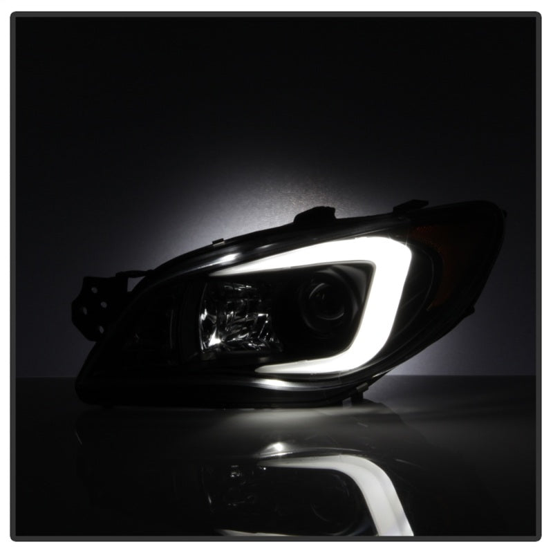 Spyder Subaru WRX 2006-2007 Projector Headlights - Halogen Only - Black PRO-YD-SWRX06-LBDRL-BK - Black Ops Auto Works