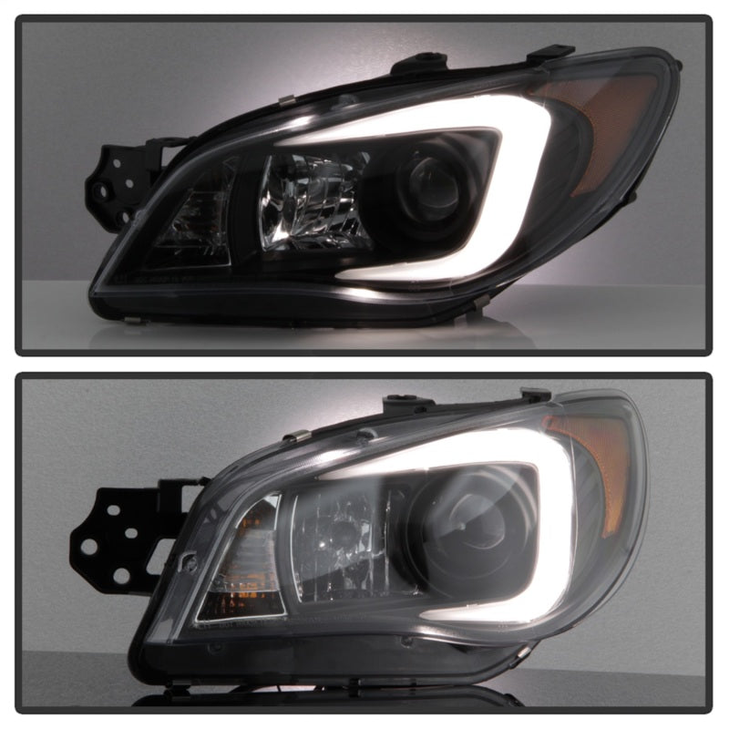 Spyder Subaru WRX 2006-2007 Projector Headlights - Halogen Only - Black PRO-YD-SWRX06-LBDRL-BK - Black Ops Auto Works