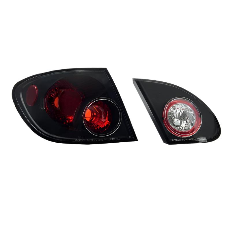 Spyder Toyota Corolla 03-08 Euro Style Tail Lights Black ALT-YD-TC03-BK - Black Ops Auto Works