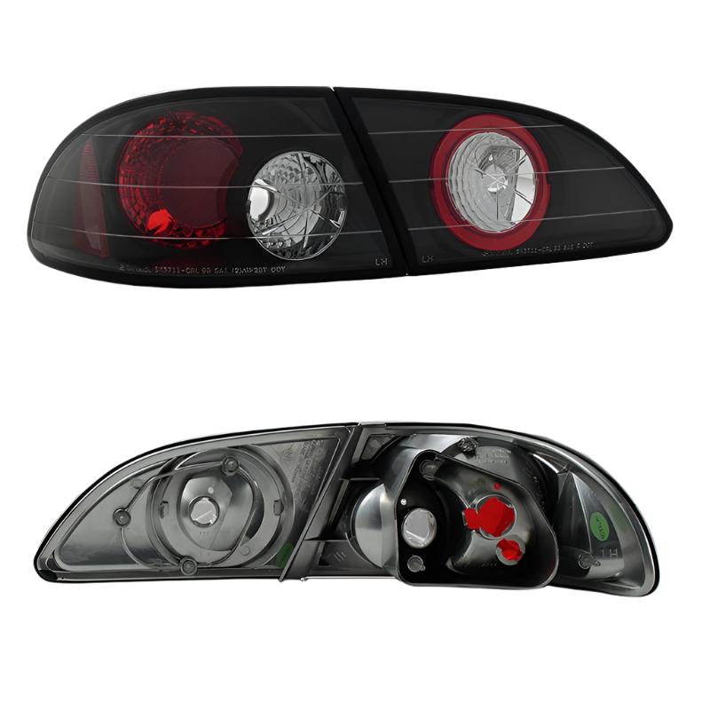 Spyder Toyota Corolla 98-02 Euro Style Tail Lights Black ALT-YD-TC98-BK - Black Ops Auto Works