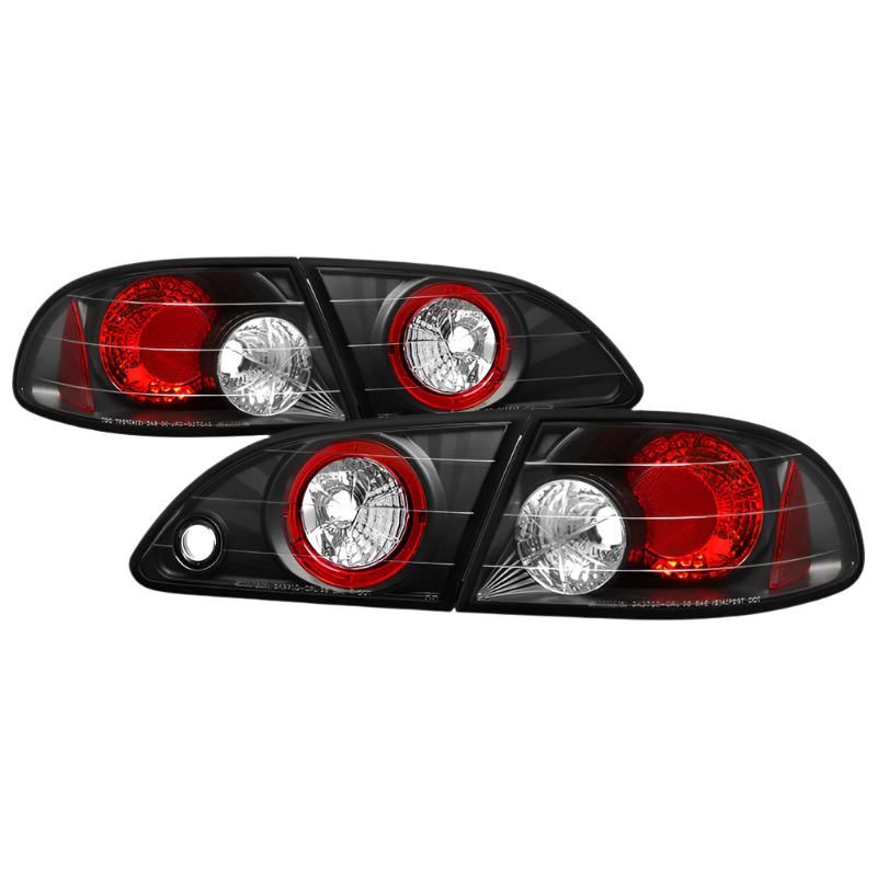 Spyder Toyota Corolla 98-02 Euro Style Tail Lights Black ALT-YD-TC98-BK - Black Ops Auto Works