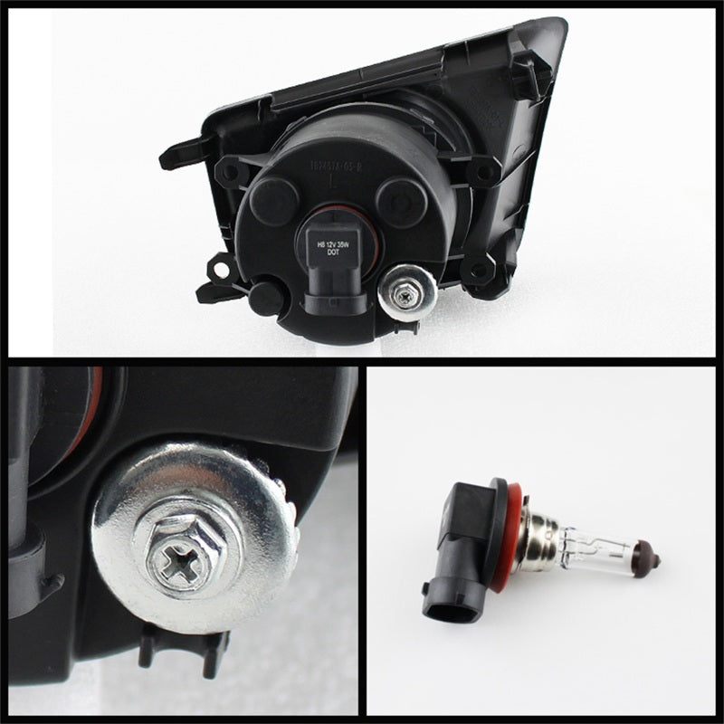 Spyder Toyota Tacoma 2012-2015 OEM Fog Lights W/Switch Clear FL-CL-TTA2012-C - Black Ops Auto Works