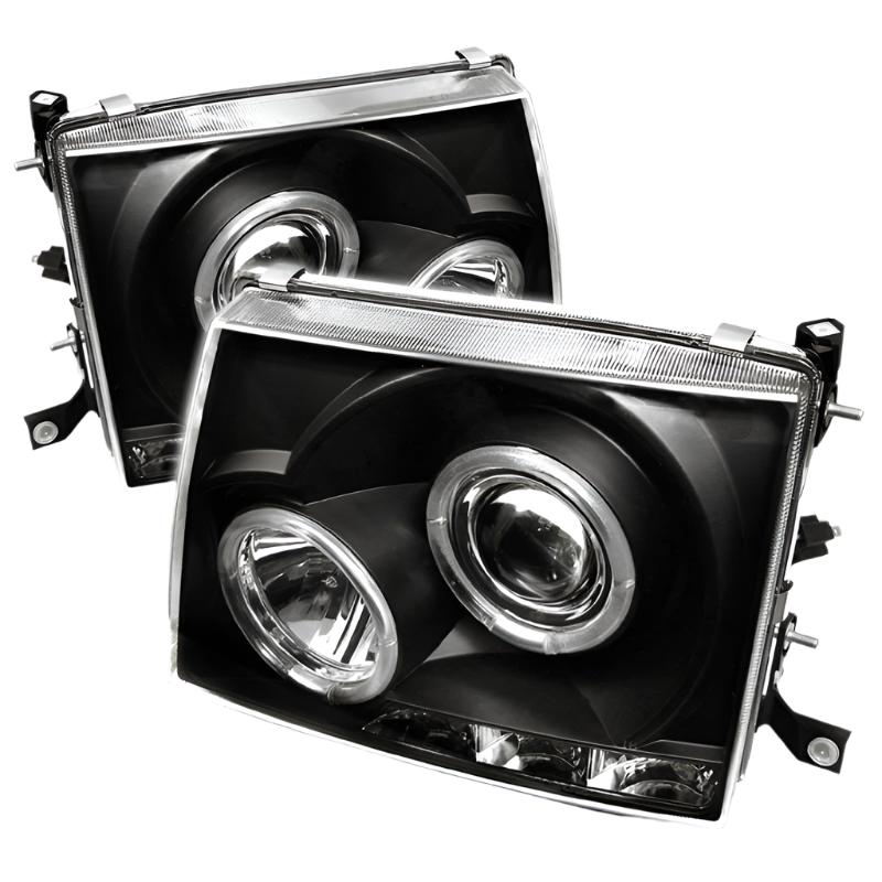 Spyder Toyota Tacoma 97-00 Projector Headlights LED Halo LED Black High H1 Low H1 PRO-YD-TT97-HL-BK - Black Ops Auto Works