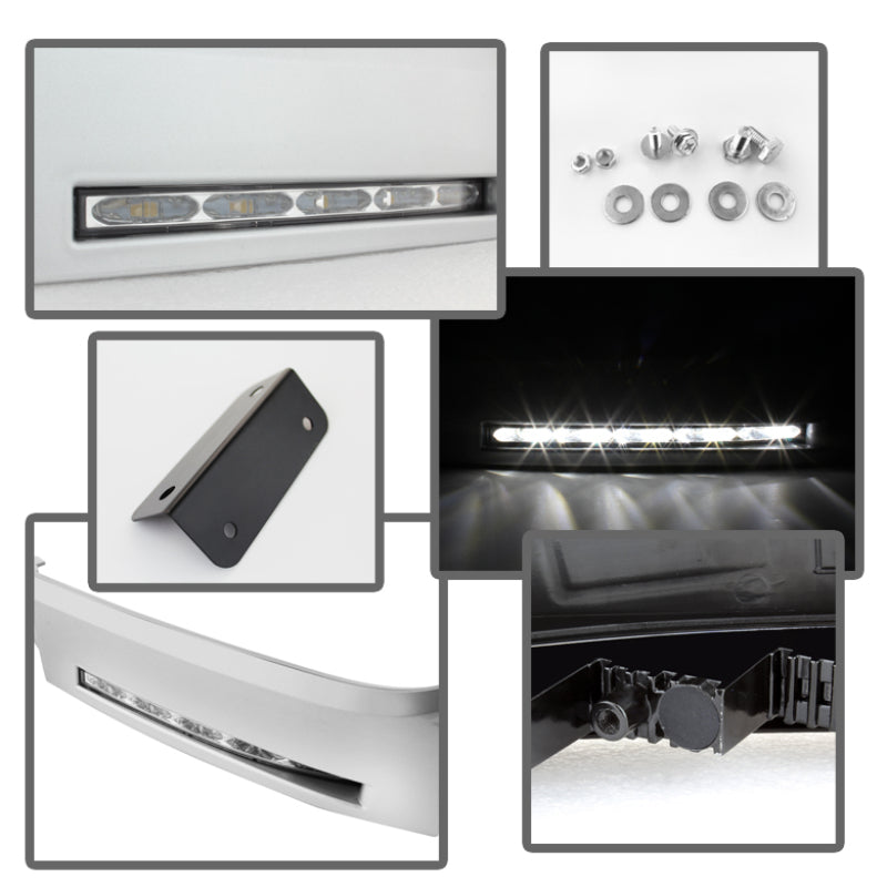 Spyder Toyota Tundra 07-13 Daytime LED Running Lights wo/switch Silver FL-DRL-TTU07-SIL - Black Ops Auto Works