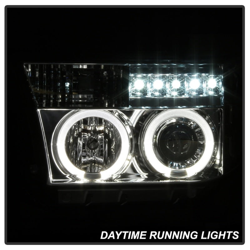 Spyder Toyota Tundra 07-13 Projector Headlights LED Halo LED Chrm PRO-YD-TTU07-HL-C - Black Ops Auto Works
