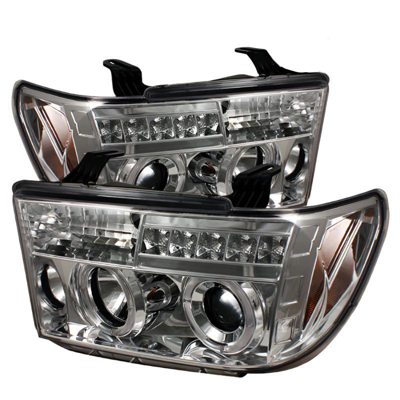 Spyder Toyota Tundra 07-13 Projector Headlights LED Halo LED Chrm PRO-YD-TTU07-HL-C - Black Ops Auto Works