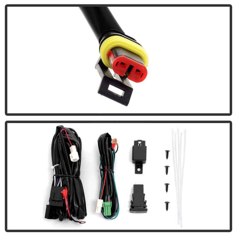 Spyder Toyota Tundra 2014-2016 Daytime DRL LED Running Fog Lights w/Switch Clear FL-DRL-TTU14-C - Black Ops Auto Works