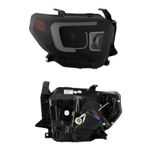 Load image into Gallery viewer, Spyder Toyota Tundra 2014-2016 Projector Headlights Light Bar DRL Black Smoke PRO-YD-TTU14-DRL-BSM - Black Ops Auto Works