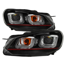 Load image into Gallery viewer, Spyder Volkswagen Golf / GTI 10-13 Version 3 Projector Headlights - Black PRO-YD-VG10V3R-DRL-BK - Black Ops Auto Works