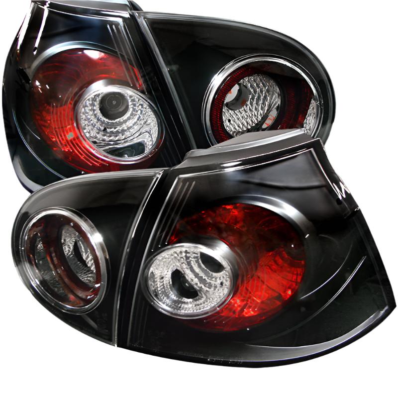 Spyder Volkswagen Golf V 06-09 Euro Style Tail Lights Black ALT-YD-VG03-BK - Black Ops Auto Works