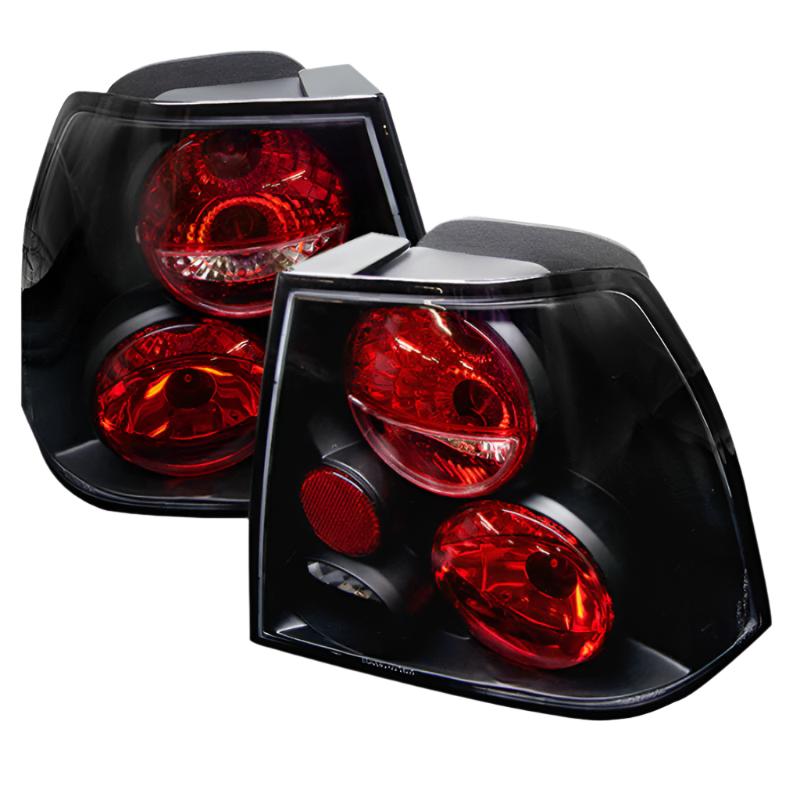 Spyder Volkswagen Jetta 99-04 Euro Style Tail Lights Black ALT-YD-VJ99-BK - Black Ops Auto Works
