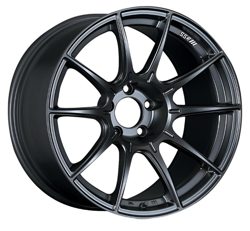 SSR GTX01 18x9.5 5x114.3 22mm Offset Flat Black Wheel Evo 8 9 X / G35 / 350z / 370z - Black Ops Auto Works