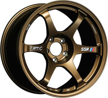 Load image into Gallery viewer, SSR Type-C Forged 18x9.5 +22 5/114.3 Racing Bronze Wheel 2002-2022 Subaru WRX STI Nissan 350Z