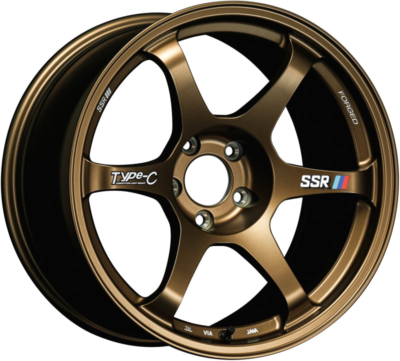 SSR Type-C Forged 18x9.5 +38 5/114.3 Racing Bronze Wheel for 2003-2009 Nissan 350Z and 2003-2008 Infiniti G35