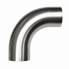 Load image into Gallery viewer, Stainless Bros 1.50 inch 90 degree mandrel bend with leg and 2.25in CLR