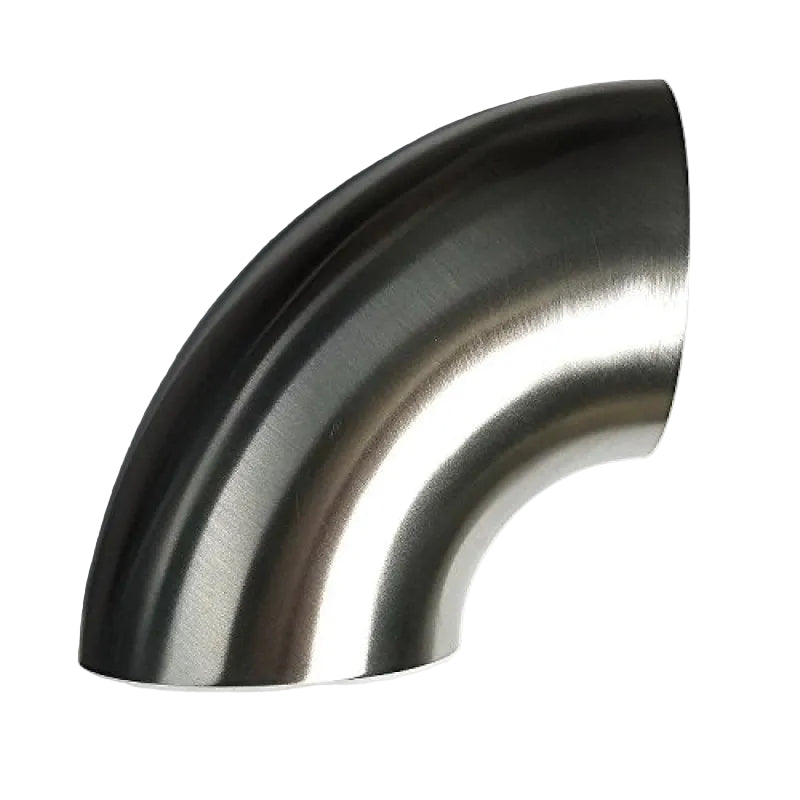 Stainless Bros 1.625 inch SS304 90 degree mandrel bend elbow with leg and 1.5D radius