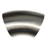 Stainless Bros 1.75in Diameter x 45deg Elbow Tubing - No Leg - 16 Gauge 304SS
