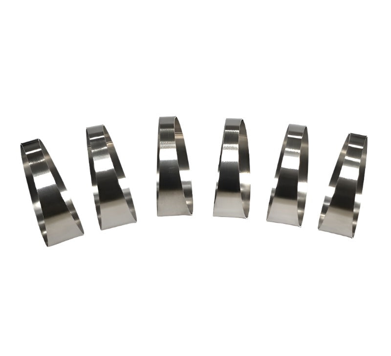 Stainless Bros 2.50in x 1D/2.50in CLR Tight Radius 16 Gauge Pie Cut - 6pk - Black Ops Auto Works