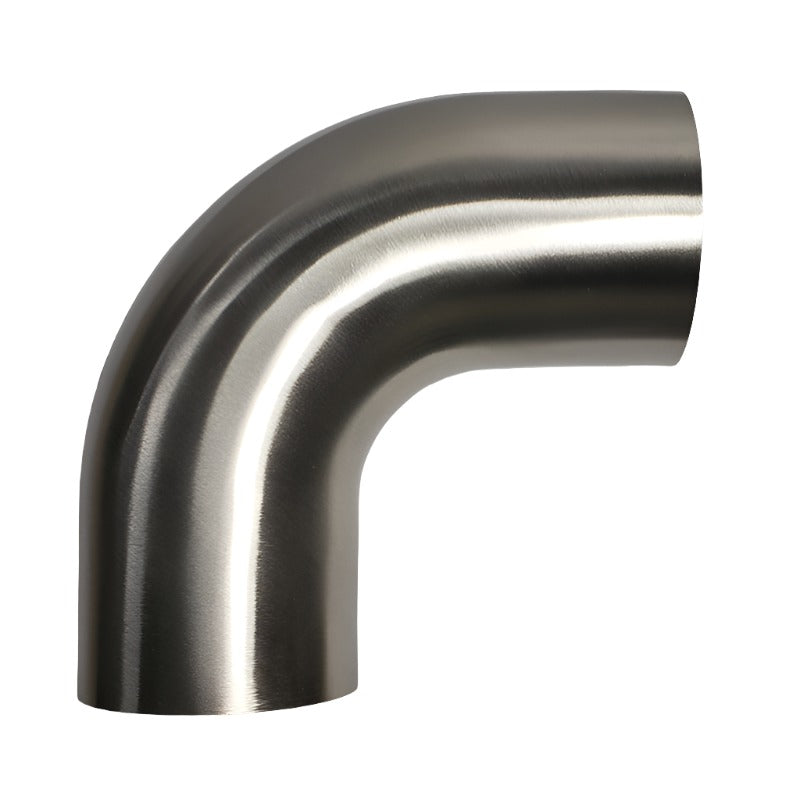 Stainless Bros 3.5in Diameter 1D / 3.5in CLR 90 Degree Bend w/ Leg - Black Ops Auto Works