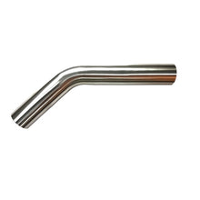 Load image into Gallery viewer, Stainless Bros 3in Diameter 1.5D / 4.5in CLR 45 Degree Bend 5in leg/8in leg Mandrel Bend - Black Ops Auto Works
