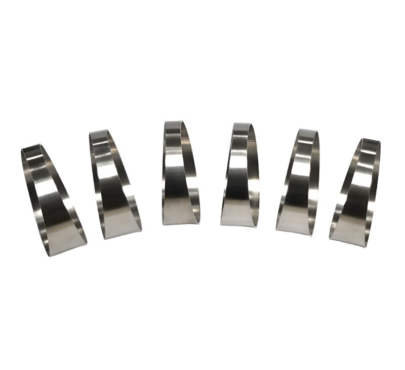 Stainless Bros 3in x 1.5D/4.5in CLR Loose Radius 16 Gauge Pie Cut - 6pk - Black Ops Auto Works
