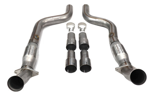 Stainless Mid Pipe System W/Cats for 15-22 Dodge Challenger/Charger 6.2L/6.4L - Black Ops Auto Works