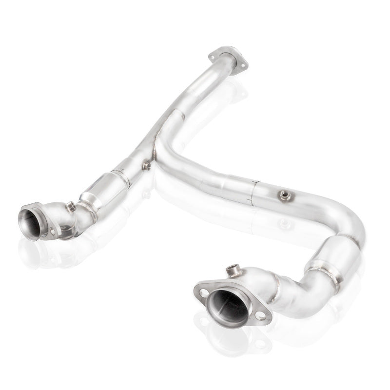 Stainless Works 15-18 F-150 3.5L Downpipe 3in High-Flow Cats Y-Pipe Factory Connection - Black Ops Auto Works