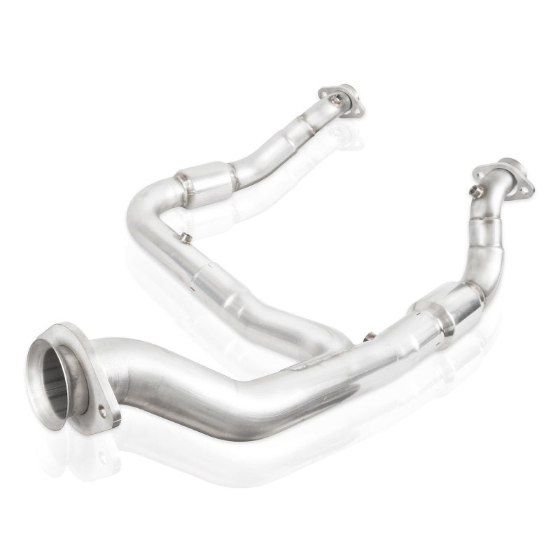 Stainless Works 15-18 F-150 3.5L Downpipe 3in High-Flow Cats Y-Pipe Factory Connection - Black Ops Auto Works